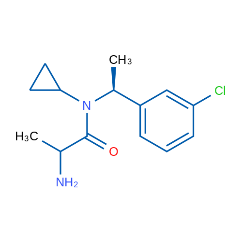 2-Amino-N-((S)-1-(3-chlorophenyl)ethyl)-N-cyclopropylpropanamide 1g