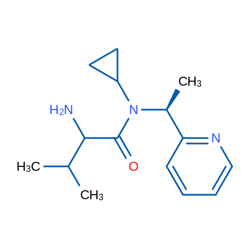 2-Amino-N-cyclopropyl-3-methyl-N-((S)-1-(pyridin-2-yl)ethyl)butanamide 1g