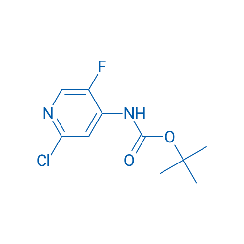 tert-Butyl (2-chloro-5-fluoropyridin-4-yl)carbamate 250mg