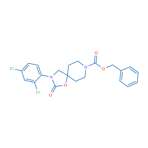Benzyl 3-(2,4-dichlorophenyl)-2-oxo-1-oxa-3,8-diazaspiro[4.5]decane-8-carboxylate 1g
