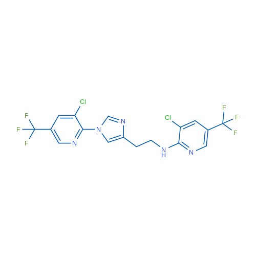 3-Chloro-N-(2-{1-[3-chloro-5-(trifluoromethyl)pyridin-2-yl]-1H-imidazol-4-yl}ethyl)-5-(trifluoromethyl)pyridin-2-amine 1g