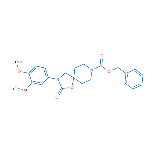 Benzyl 3-(3,4-dimethoxyphenyl)-2-oxo-1-oxa-3,8-diazaspiro[4.5]decane-8-carboxylate 1g