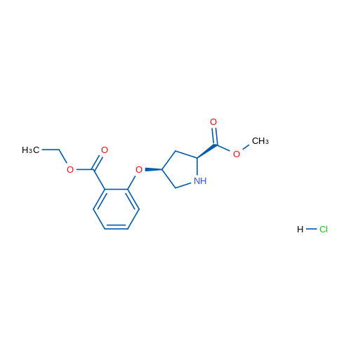 (2S,4S)-Methyl 4-(2-(ethoxycarbonyl)phenoxy)pyrrolidine-2-carboxylate hydrochloride 5g