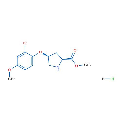 (2S,4S)-Methyl 4-(2-bromo-4-methoxyphenoxy)pyrrolidine-2-carboxylate hydrochloride 5g