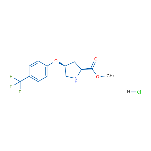 (2S,4S)-Methyl 4-(4-(trifluoromethyl)phenoxy)pyrrolidine-2-carboxylate hydrochloride 1g