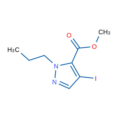 Methyl 4-iodo-1-propyl-1H-pyrazole-5-carboxylate 5g