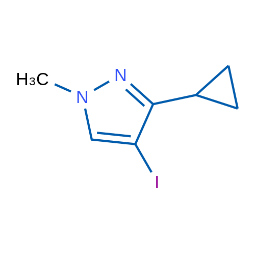 3-Cyclopropyl-4-iodo-1-methyl-1H-pyrazole 1g