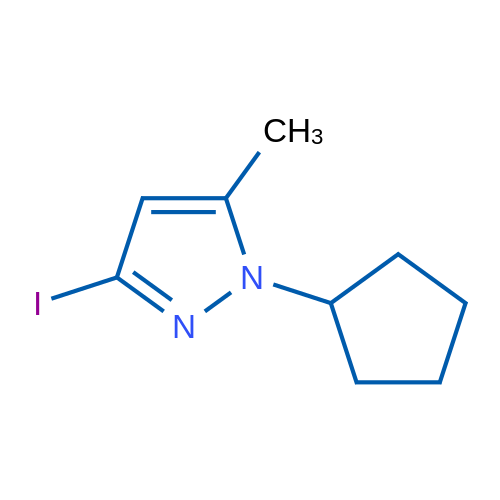 1-Cyclopentyl-3-iodo-5-methyl-1H-pyrazole 1g
