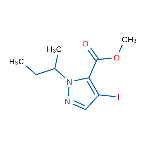 Methyl 1-(sec-butyl)-4-iodo-1H-pyrazole-5-carboxylate 1g
