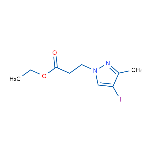 Ethyl 3-(4-iodo-3-methyl-1H-pyrazol-1-yl)propanoate 5g