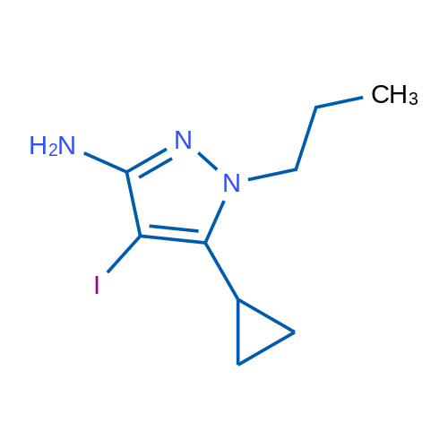 5-Cyclopropyl-4-iodo-1-propyl-1H-pyrazol-3-amine 1g