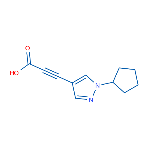 3-(1-Cyclopentyl-1H-pyrazol-4-yl)propiolic acid 1g