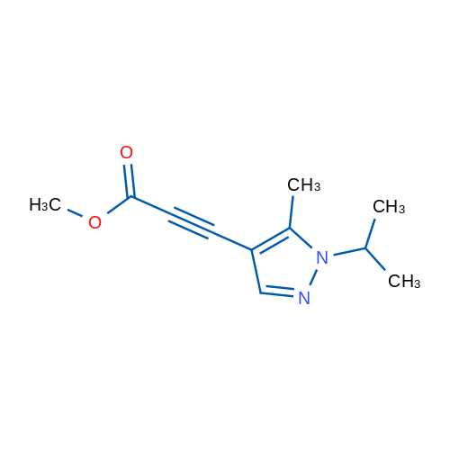 Methyl 3-(1-isopropyl-5-methyl-1H-pyrazol-4-yl)propiolate 1g