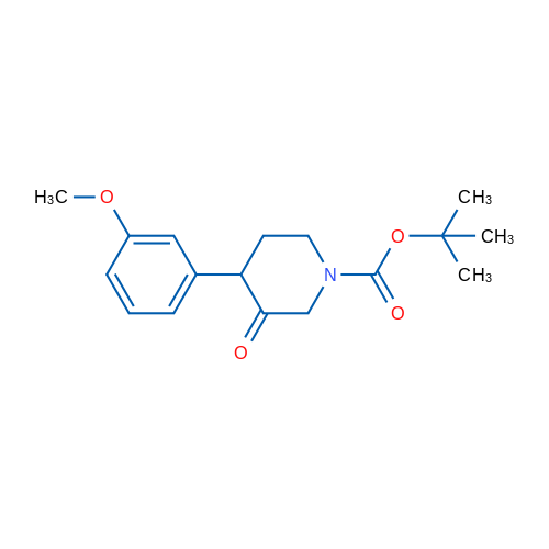 tert-Butyl 4-(3-methoxyphenyl)-3-oxopiperidine-1-carboxylate 1g