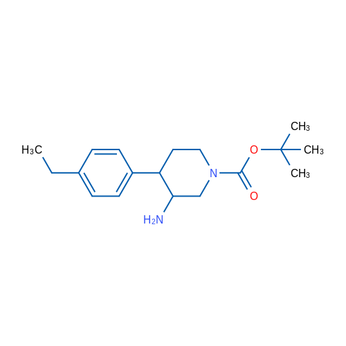 tert-Butyl 3-amino-4-(4-ethylphenyl)piperidine-1-carboxylate 1g