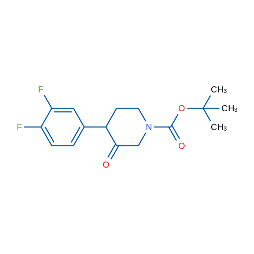 tert-Butyl 4-(3,4-difluorophenyl)-3-oxopiperidine-1-carboxylate 1g