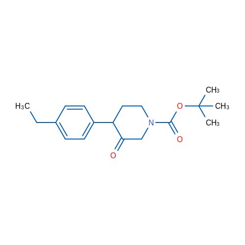tert-Butyl 4-(4-ethylphenyl)-3-oxopiperidine-1-carboxylate 1g
