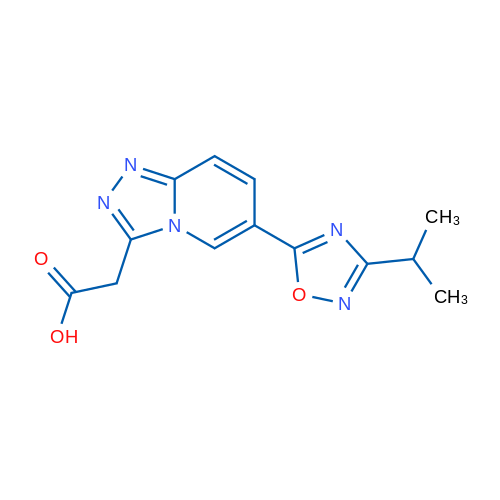 2-(6-(3-Isopropyl-1,2,4-oxadiazol-5-yl)-[1,2,4]triazolo[4,3-a]pyridin-3-yl)acetic acid 1g