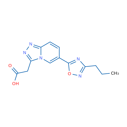 2-(6-(3-Propyl-1,2,4-oxadiazol-5-yl)-[1,2,4]triazolo[4,3-a]pyridin-3-yl)acetic acid 1g