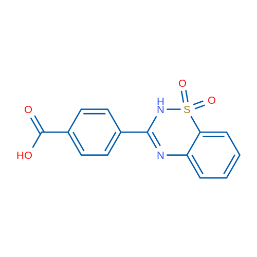 4-(1,1-Dioxido-2H-benzo[e][1,2,4]thiadiazin-3-yl)benzoic acid 1g