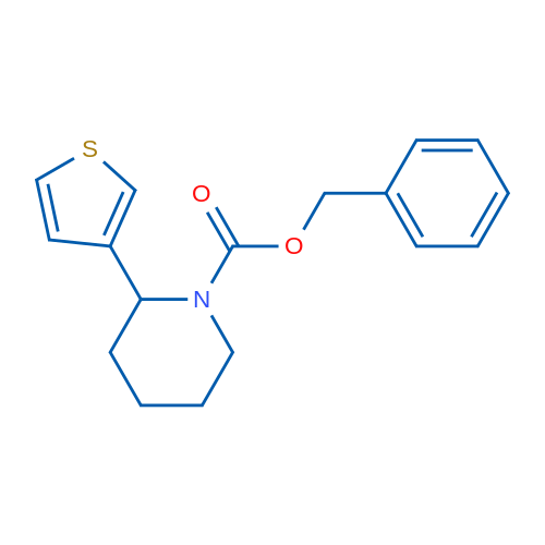 Benzyl 2-(thiophen-3-yl)piperidine-1-carboxylate 1g
