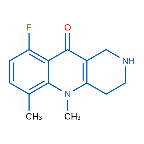 9-Fluoro-5,6-dimethyl-1,2,3,4-tetrahydrobenzo[b][1,6]naphthyridin-10(5H)-one 1g