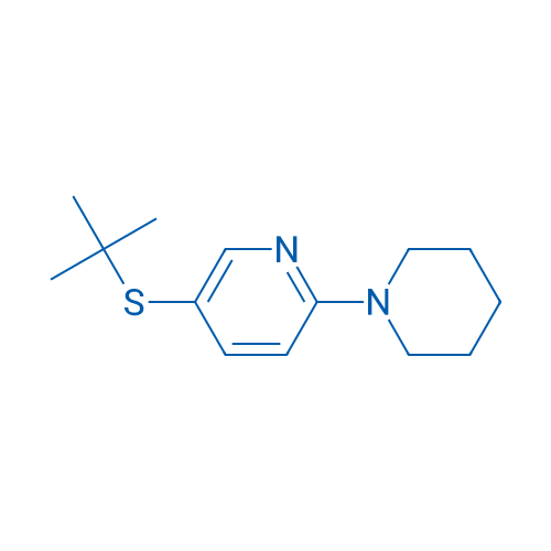 5-(tert-Butylthio)-2-(piperidin-1-yl)pyridine 1g
