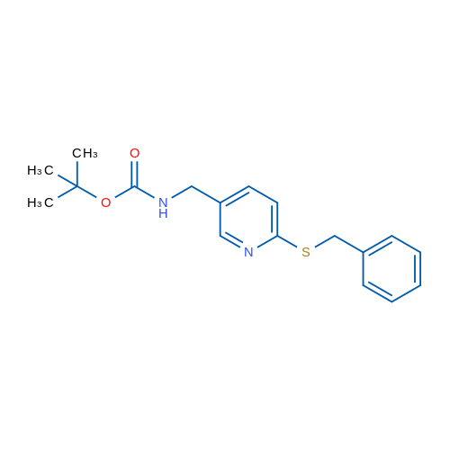 tert-Butyl ((6-(benzylthio)pyridin-3-yl)methyl)carbamate 1g
