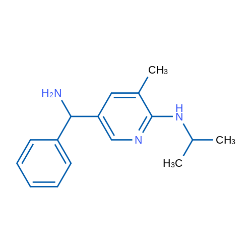 5-(Amino(phenyl)methyl)-N-isopropyl-3-methylpyridin-2-amine 1g