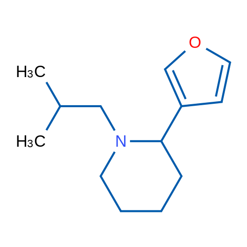 2-(Furan-3-yl)-1-isobutylpiperidine 1g