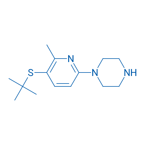 1-(5-(tert-Butylthio)-6-methylpyridin-2-yl)piperazine 1g