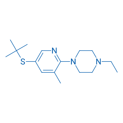 1-(5-(tert-Butylthio)-3-methylpyridin-2-yl)-4-ethylpiperazine 1g