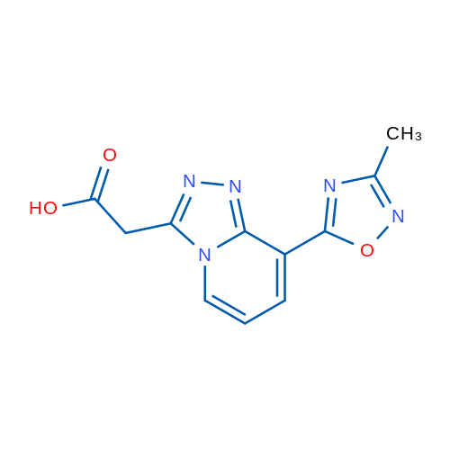 2-(8-(3-Methyl-1,2,4-oxadiazol-5-yl)-[1,2,4]triazolo[4,3-a]pyridin-3-yl)acetic acid 1g