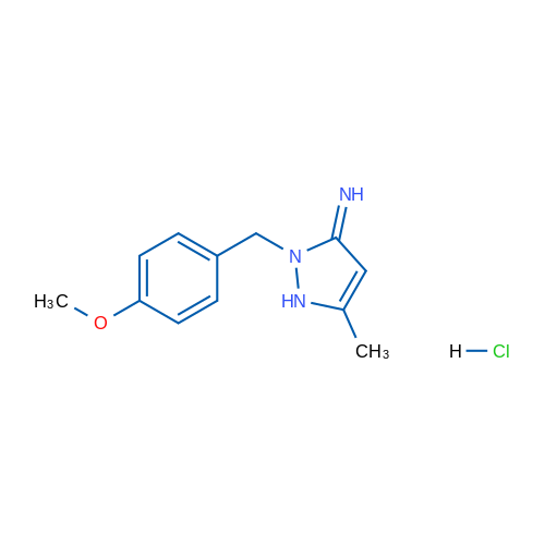 2-[(4-Methoxyphenyl)methyl]-5-methyl-2,3-dihydro-1H-pyrazol-3-imine hydrochloride 1g