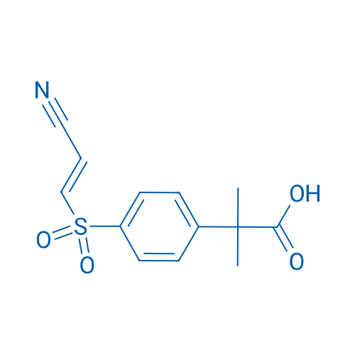 (E)-2-(4-((2-Cyanovinyl)sulfonyl)phenyl)-2-methylpropanoic acid 1g