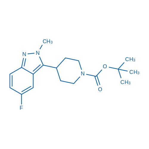 tert-Butyl 4-(5-fluoro-2-methyl-2H-indazol-3-yl)piperidine-1-carboxylate 1g