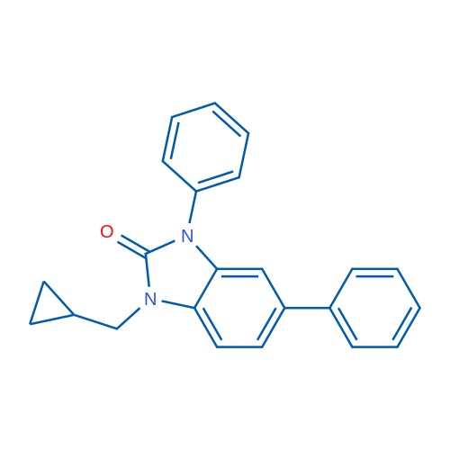1-(Cyclopropylmethyl)-3,5-diphenyl-1H-benzo[d]imidazol-2(3H)-one 1g