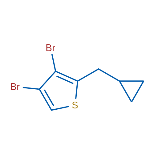 3,4-Dibromo-2-(cyclopropylmethyl)thiophene 1g