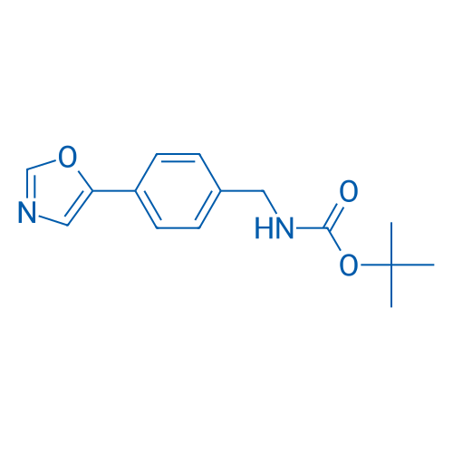 tert-Butyl (4-(oxazol-5-yl)benzyl)carbamate 250mg