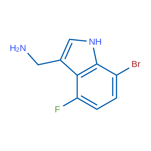 (7-Bromo-4-fluoro-1H-indol-3-yl)methanamine 1g