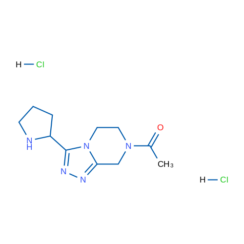 1-(3-(Pyrrolidin-2-yl)-5,6-dihydro-[1,2,4]triazolo[4,3-a]pyrazin-7(8H)-yl)ethanone dihydrochloride 1g