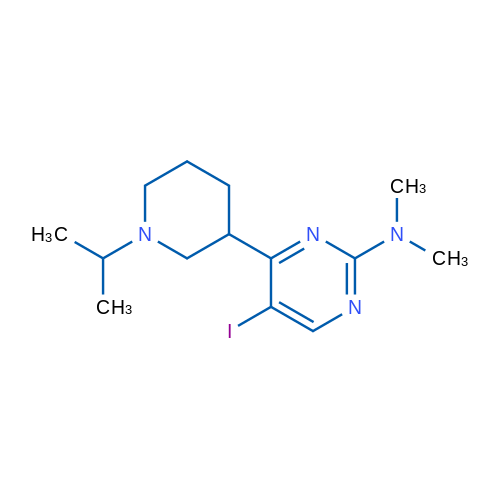 5-Iodo-4-(1-isopropylpiperidin-3-yl)-N,N-dimethylpyrimidin-2-amine 1g