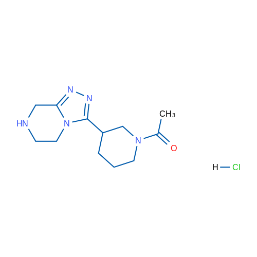 1-(3-(5,6,7,8-Tetrahydro-[1,2,4]triazolo[4,3-a]pyrazin-3-yl)piperidin-1-yl)ethanone hydrochloride 1g