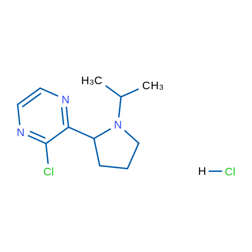 2-Chloro-3-(1-isopropylpyrrolidin-2-yl)pyrazine hydrochloride 1g