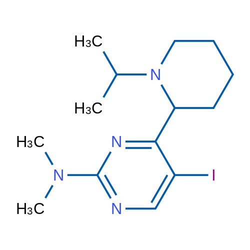 5-Iodo-4-(1-isopropylpiperidin-2-yl)-N,N-dimethylpyrimidin-2-amine 5g