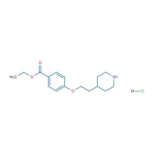 Ethyl 4-(2-(piperidin-4-yl)ethoxy)benzoate hydrochloride 5g