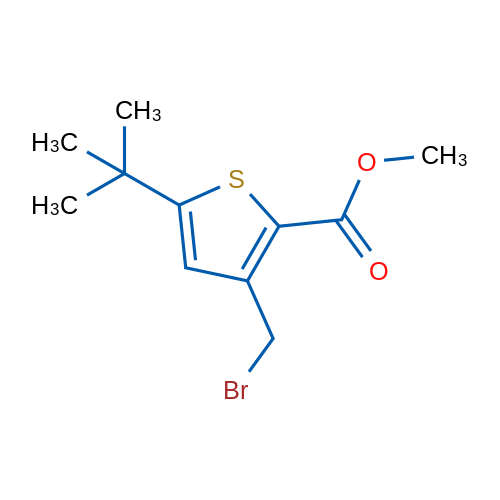 Methyl 3-(bromomethyl)-5-(tert-butyl)thiophene-2-carboxylate 1g