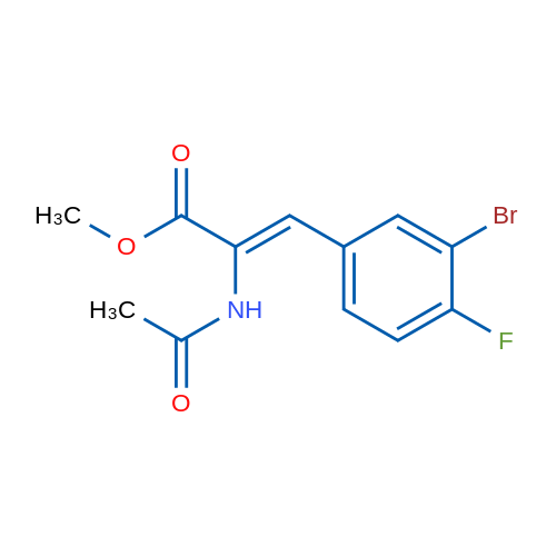 Methyl (2Z)-3-(3-bromo-4-fluorophenyl)-2-acetamidoprop-2-enoate 1g