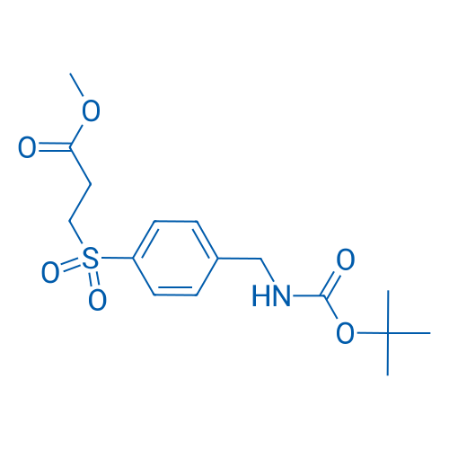 Methyl 3-((4-(((tert-butoxycarbonyl)amino)methyl)phenyl)sulfonyl)propanoate 250mg