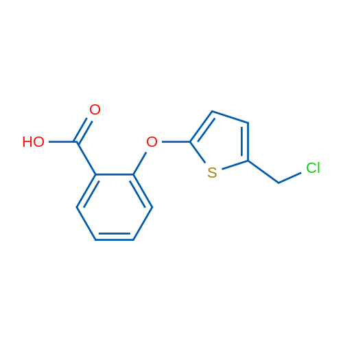 2-((5-(Chloromethyl)thiophen-2-yl)oxy)benzoic acid 1g